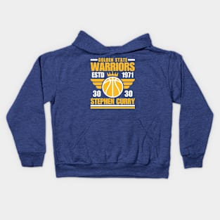 Golden State Warriors Curry 30 Basketball Retro Kids Hoodie